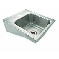 WAS Handwaschbecken zur Wandmontage 42 x 32,5 x 16,5 cm Chromnickelstahl