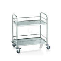 WAS Servierwagen mit Reling 2 Borde 85 x 53 x 95 cm Edelstahl-20