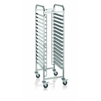 WAS Regalwagen für 15 Backbleche 60 x 40 cm 62 x 47 x 174 cm Chromnickelstahl-20