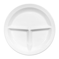 Seltmann Weiden VARIONORM Linienrelief V219 IM_Platte rund 3 tlg. 25,5 cm, weiß