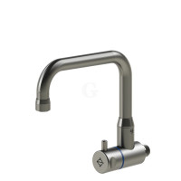 Echtermann Eckventil 1/2 Zoll mit Keramik-Oberteil mit HU-Auslauf, A= 300 mm H= 220 mm