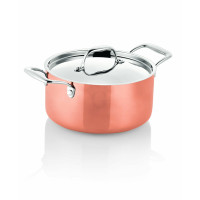 WAS Bratentopf mit Deckel Copper 3Ply Ø 20 cm 2,9 Liter 3PLY-20