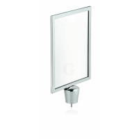 WAS Schilderhalter Classic DIN A4 für Zylinder,hochglanzpoliert Edelstahl-20