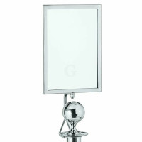 WAS Schilderhalter Classic DIN A4 für Kugel,hochglanzpoliert Edelstahl-20