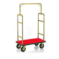 WAS Transportwagen goldfarben, bordeaux