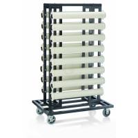 WAS Transportwagen für Abgrenzungspfosten bis Ø 10 cm 120 x 80 x 193 cm Stahl-20