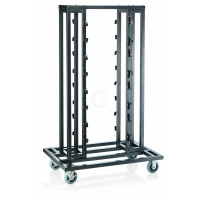 WAS Transportwagen für Abgrenzungspfosten bis Ø 6 cm 120 x 80 x 193 cm Stahl-20