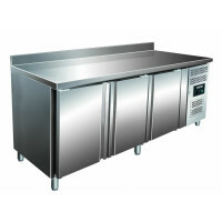 SARO Kühltisch 3 Türen mit Aufkantung, Modell SNACK 