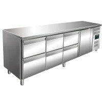 SARO Kühltisch 1 Tür + 3x2 Schubladen, KYLJA 4160 TN