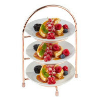 APS Serviergestell Kupfer, 3 Teller