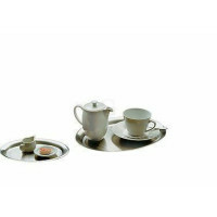 APS Serviertablett KAFFEEHAUS für eine Tasse matt poliert