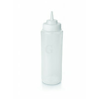 WAS Quetschflasche Ø 8 cm 0,95 Liter transparent Polyethylen