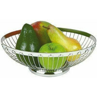 APS Brot- und Obstkorb oval 28x21x9,5 cm Edelstahl