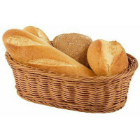 APS Brot- und Obstkorb oval 27x18x8,5 cm braun