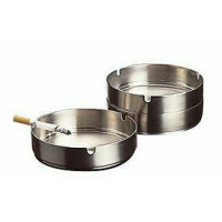 APS Aschenbecher Edelstahl mattiert 8 cm