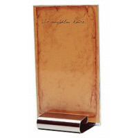 APS Tischkartenhalter Edelstahl mattiert 8x7x2 cm