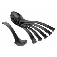 APS Feinkostlöffel schwarz 6er Set