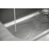 Rieber Handwaschbecken zum Einschweißen Maße 500 x 300 x 150 mm eingebaut