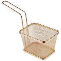 APS SNACKHOLDER Servier-Frittierkorb , Gold-Look 13 cm