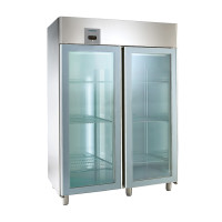 NordCap ALPENINOX Umluft-Gewerbekühlschrank KU 1402 G COMFORT