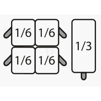 SARO  Nudelkorbset: 4 x 1/6 GN + 1 x 1/3 GN