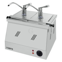 SARO Bainmarie 2X1/4 GN 200 mit Dispenser BM-0214