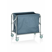 WAS Wäschewagen klappbar 1 Wäschesack 81,5 x 51,5 x 86 cm Edelstahl Nylon