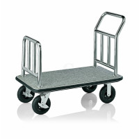 WAS Gepäckwagen Chrom, grau 110 x 62 cm