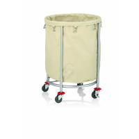 WAS Wäschewagen Ø 60 cm Höhe 82 cm Stahl pulverbeschichtet/Nylon-20
