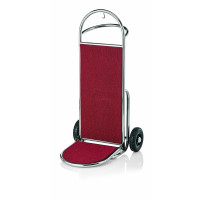 WAS Transportkarre Chrom, bordeaux