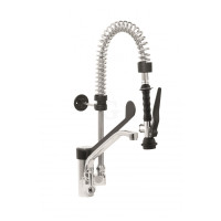 SARO Einloch-Vorspülbrause + Hebel - Armatur schwarz EMMI