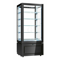 NordCap Panorama-Kühlvitrine LUXOR SCHWARZ