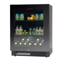 NordCap Glastürkühlschrank M95 BLACK