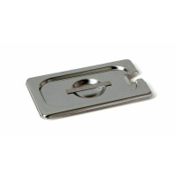 Rieber GastroNorm-Behälter GN 1/9 Flachdeckel mit Löffel Ausschnitt