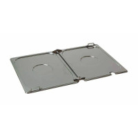 Rieber GastroNorm-Behälter GN 1/1 Scharnier-Flachdeckel mit Löffel-Ausschnitt