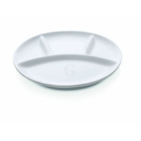 WAS Fondueteller 4-fach Unterteilung Ø 25 cm Porzellan