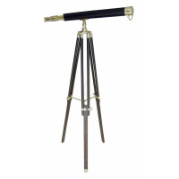 Sea Club Stand-Teleskop mit Lederummantelung Länge 69 cm