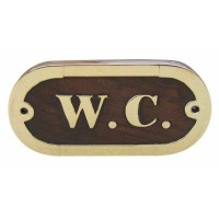 Sea Club Türschild W.C. Holz