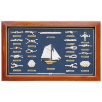 SeaClub Knotentafel Holz 51 x 31 cm