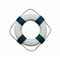 SeaClub Rettungsring blau/weiß 14 cm