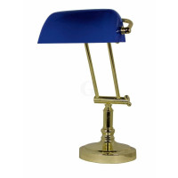 SeaClub Bankers-Lampe Höhe 36/43 cm blau