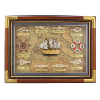 SeaClub Knotentafel hinter Glas in Englisch