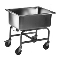 B.PRO Kartoffel- und Gemüsewaschwagen KWAF 160 Kunststoffrollen