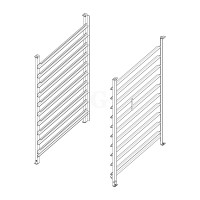 RATIONAL Einhängegestell Typ 10-2/1, 10x2/1GN, 68 mm Schienenabstand