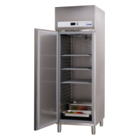 KBS Edelstahl-Gewerbe-Kühlschrank Ready KU 707 Türanschlag links