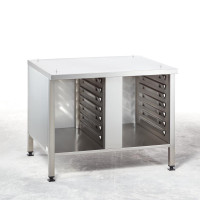 RATIONAL Untergestell UG III für Typ 6-1/1, 10-1/1, 14 Paar Auflageschienen, Seitenwände, Rückwand und Decke, Höhe 699 mm, mit Fixierung (MarineLine), Musterbild