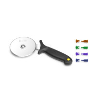 Hendi Pizzaroller mit HACCP-Farbkodierungsclips, Schwarz, (L) 230 mm