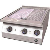 MKN Counter-SL Elektro-Griddleplatte 1 Supra halb geriffelt
