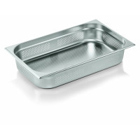 WAS 6 Stk. GN 72 Eco Behälter 1/1-065 mm Bodenlochung Chromnickelstahl