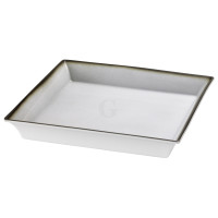 Frilich RAISER OAK Frischeschale - Porzellanschale 350 x 350 mm, grau